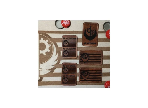 Fallout: Brotherhood of Steel Leather Shoulder Patch – 4 Pack with BONUS Morale Patch
