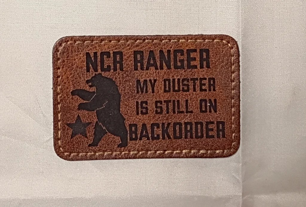 NCR Ranger Leather Shoulder Patch 4 Pack w/ BONUS Morale Patch