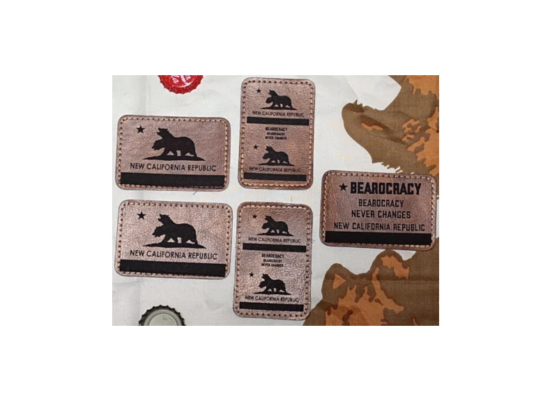 NCR Leather Shoulder Patch: 4-Pack w/ BONUS Morale Patch - Image 1
