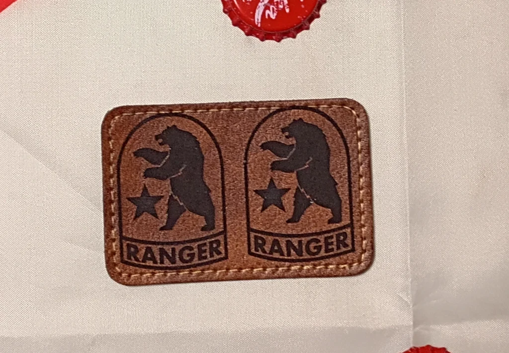 NCR Ranger Leather Shoulder Patch 4 Pack w/ BONUS Morale Patch