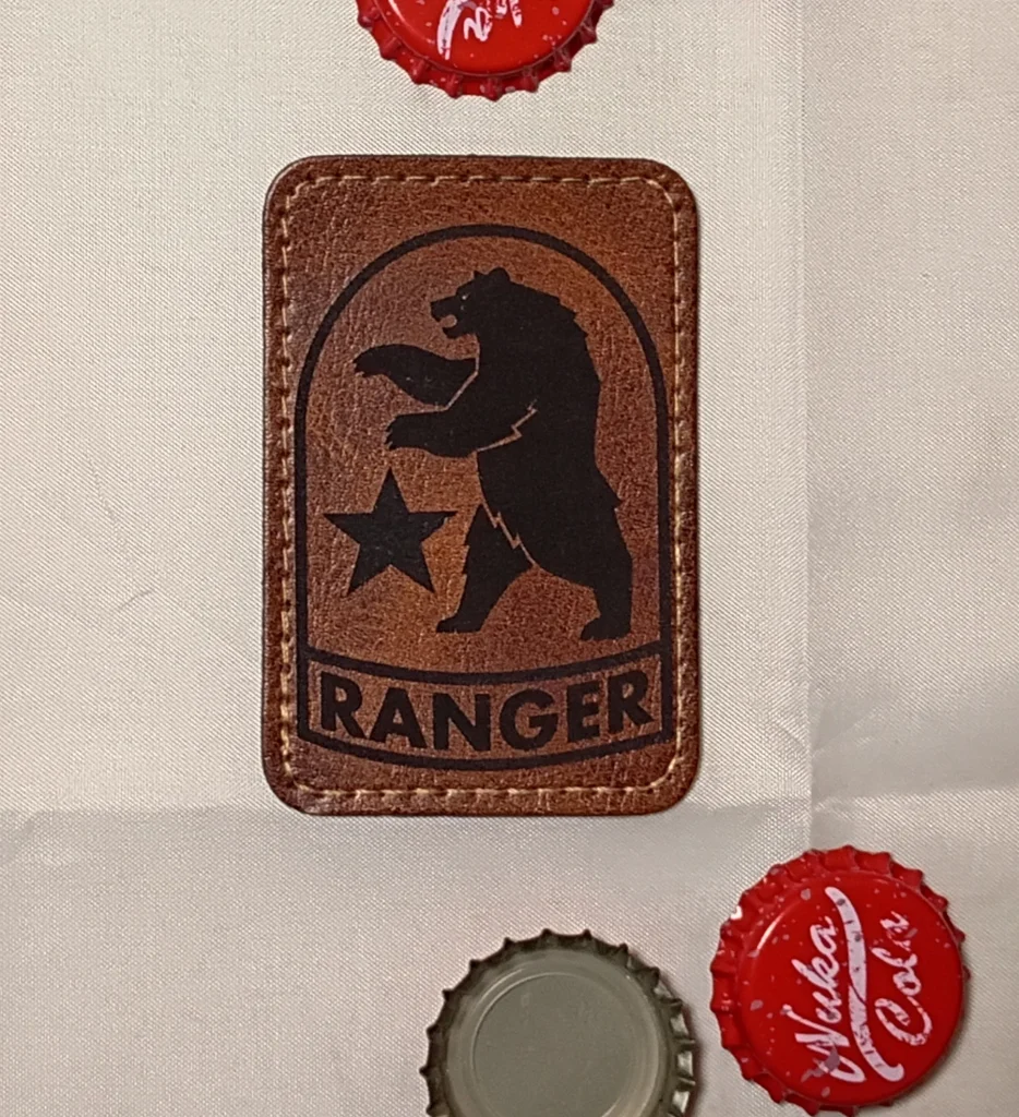 NCR Ranger Leather Shoulder Patch 4 Pack w/ BONUS Morale Patch