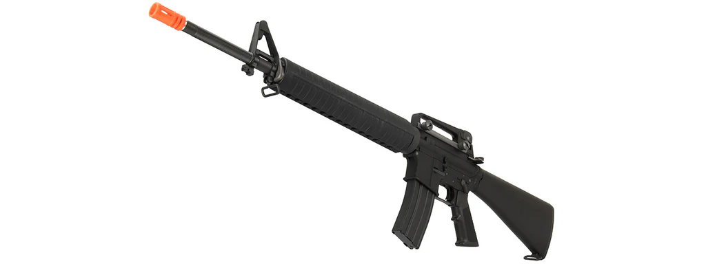 NCR Service Rifle Starter Kit: We Tech M16A3 Open Bolt Full Metal Gas Blowback Airsoft Gbbr Rifle (Black) - Image 3