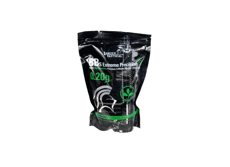 Lancer Tactical CA-104 0.2g Bio-Degradable Seamless BB's - 4000 Rds.