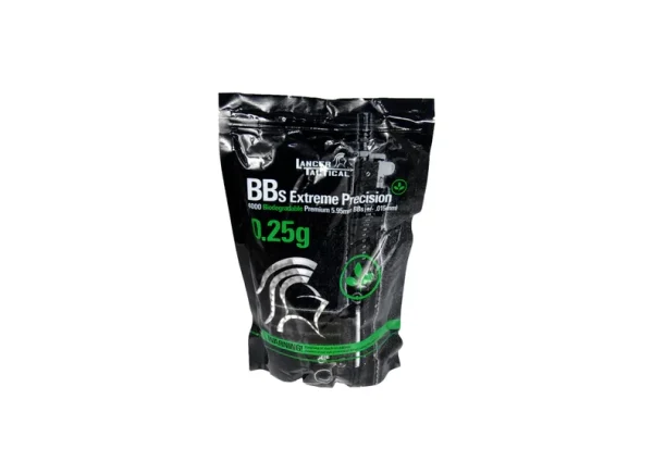 Lancer Tactical CA-108 0.25g Bio-Degradable Seamless BB's - 4000 Rds.