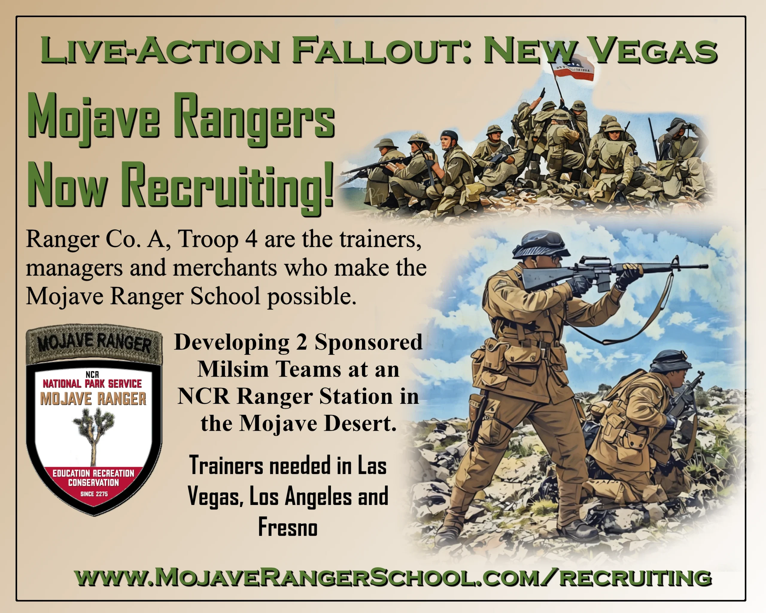 Mojave Ranger School Now Recruiting